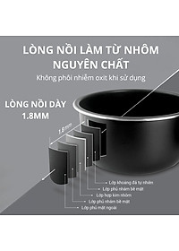 Nồi cơm điện 1.2L Mishio MK387 - Hàng chính hãng
