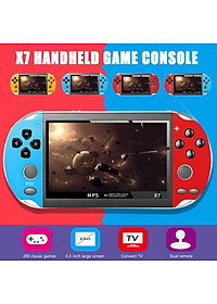 Máy chơi game cầm tay điện tử 4 nút mini X7 nghe nhạc xem phim ebook game sup per HD screenmanf hình 30fps