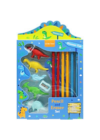 Bộ Dụng Cụ Học Tập Khủng Long Dinosaur Club - Little Tree GP8012-E (13 Chi Tiết)
