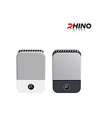 Quạt gió mini cầm tay Rhino F302 tích điện, 3 mức độ gió, pin 2000 mAh kèm dây treo - Hàng chính hãng