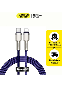 Cáp sạc Baseus Cafule series Metal data cable- CATLJK nhanh Type C to Light-ning 20W  Hàng chính hãng