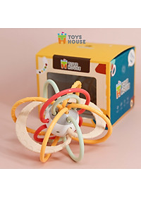 Đồ chơi bóng vòng nhựa mềm kết hợp gặm nướu cho bé ToysHouse 822-86