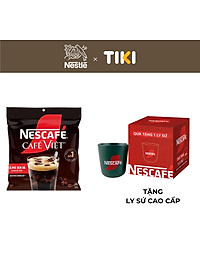 [Tặng Hũ Thủy Tinh NESCAFÉ (Tet 26) NESCAFE 750ml] Cà phê Hòa tan NESCAFÉ CAFÉ VIỆT 35 gói Vị Mạnh đặc trưng