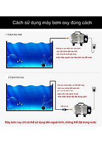 Máy sục sủi thổi khí oxy hồ bể cá cảnh 25W - 45L/P chất lượng cao,công suất mạnh, tiết kiệm điện