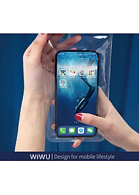 Túi chống nước waterproof cao cấp cho điện thoại 6.9 inch trở xuống chuẩn chống nước IPx8 hiệu WIWU Aqua không ảnh hưởng chất lượng ảnh chụp quay video - hàng nhập khẩu