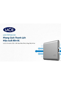 Ổ Cứng Di Động SSD LaCie Portable 500GB, 1TB, 2TB USB-C + Phục Hồi Dữ Liệu Miễn Phí Rescue Hàng chính hãng