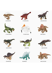 Mô hình đồ chơi khủng long kỉ Jurassic World Dinosaurs cho bé (Bộ 12 khủng long)
