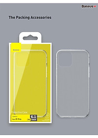 Ốp lưng trong suốt Baseus Simple Case dùng cho iPhone 12 mini / iPhone 12 / iPhone 12 Pro / iPhone 12 Promax (Ultra Slim, High Transparent, Soft TPU Silicone)_ Hàng Nhập Khẩu 