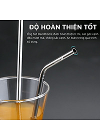 Bộ 4 ống hút Inox 304 kèm cọ rửa DandiHome