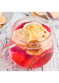 Hộp 30 gói trà detox hoa quả sấy khô 3 vị robimart giảm cân, giữ dáng, đẹp da - tặng kèm bình 1000ml, đường