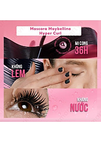Mascara Dài và Cong Mi Maybelline New York Hyper Curl Waterproof Màu Đen