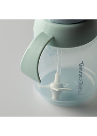 Bình tập uống nước có ống hút bi trọng lực chống tràn, chống sặc Tommee Tippee Trainer Straw, 240ml, cho bé từ 6 tháng– Xanh