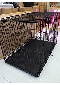 MẪU MỚI NHẤT CHUỒNG CHÓ SIZE LỚN NAN SIÊU DÀY 90X60X70CM GẤP GỌN TIỆN LỢI DÀNH CHO THÚ CƯNG SIZE LỚN