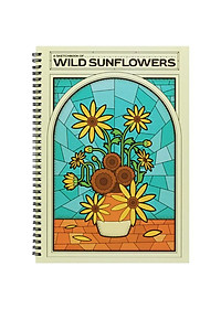 Tập Vẽ Lò Xo A4 - Sketchbook Van Gogh Inspire - Wild Sunflowers - Giấy Trơn - 30 Trang 220gsm - The Sun