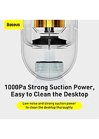 Máy hút bụi Baseus C2 dạng viên nang để bàn -Hàng Chính Hãng 