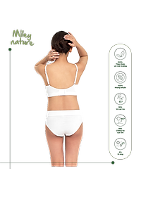 Bộ Đồ Lót Bầu Vải Sợi Thiên Nhiên Cao Cấp Miley Nature Miley Lingerie BRB0203_PRB0200