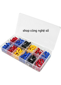 Đầu cos dây điện tròn có phủ nhựa-1250 đầu cos đựng trong hộp nhựa tiện dụng