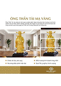 Quà tặng khai trương: Tượng Thần tài phong thuỷ mạ vàng 24K