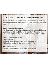Rèm Cửa Sổ Phòng Ngủ,Chống Nắng Tốt-Nhiều Màu,Kích Thước