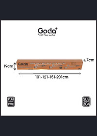Giàn phơi xếp ống 22mm inox 304 thông minh cao cấp Goda loại 1.2 mét GD-141a
