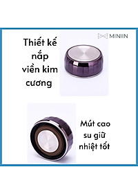 Bình Giữ Nhiệt Kim Cương Inox 304- Chống Rỉ Set, Nắp Đậy Chặt, Giữ Nhiệt Nóng Lạnh Tốt 6- 8h, Quai Đeo Chắc Chắn, Thiết Kế Sang Trọng, Màu Sắc Thanh Lịch, Tiện Lợi, Pha Lọc Trà, Hàng Chính Hãng MINIIN