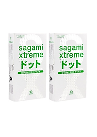Bao cao su Sagami White box - Có gai - Hộp 10 chiếc
