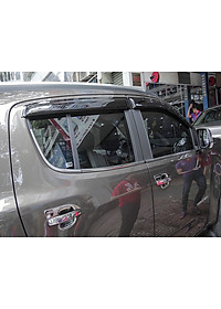 Bộ vè che mưa chỉ mạ Crom cao cấp dành cho xe Chevrolet Trailblazer