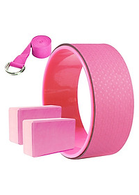 Combo Vòng yoga 33cm +2 gối yoga+1 Dây tập 1,83m Tiện Dụng (Bản Tiêu Chuẩn)