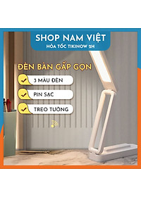 Đèn Bàn Gấp Gọn Treo Tường Tích Điện, Điều Chỉnh Ánh Sáng