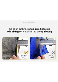 KHĂN MICROFIBER 2 LỚP LAU XE Ô TÔ, NHÀ CỬA CHUYÊN DỤNG