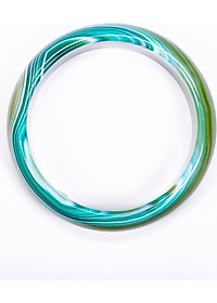 Vòng tay đá mã não xanh bản dày mệnh mộc hỏa - Ngọc Qúy Gemstones