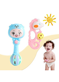 Bộ đồ chơi lục lạc 7 món các nhân vật ngộ nghĩnh, vui nhộn dành cho bé, chất liệu an toàn phù hợp với trẻ nhỏ