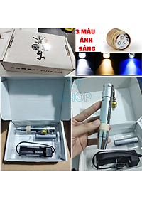 Đèn soi, rọi tiền, đá ,  cua gạch với ánh sáng mạnh, 3 màu tiện dụng kèm theo bộ sạc