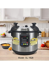 Nồi áp suất Gali GL-1626, dung tích 17lít, Sử dụng hoàn hảo cho các nhà hàng, quán ăn, trường học, hàng chính hãng 100%, bảo hành 24 tháng Gali