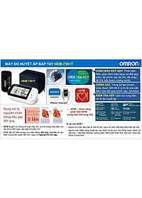 Máy đo huyết áp bắp tay Omron HEM_7361T - Cảnh báo nguy cơ đột quỵ sớm.