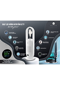 Máy Lọc Không Khí Bù Ẩm ULTTY SKJ-CR022 Dạng Quạt, Diệt Khuẩn Bằng Tia UV, Chế Độ Làm Mát 9 Cấp, Bộ Lọc HEPA H13 Loại Bỏ 99,97% Bụi Mịn, Vi Khuẩn, Virut, Bù Ẩm 3 Cấp - Hàng Chính Hãng