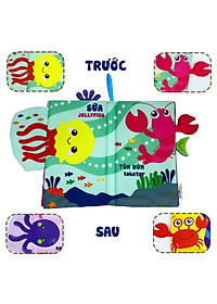 Sách Vải Tương Tác Cho Bé Đoán Đuôi Con Vật - Khám Phá Đại Dương