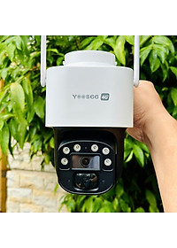 Camera Yoosee dùng sim 4G Kèm Tấm Pin năng lượng, Xoay 360 Độ- Đàm Thoại 2 Chiều- Báo Động YS18-4G - Hàng nhập khẩu