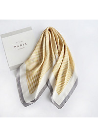 Khăn lụa vuông basic dễ phối đồ AKL90 (70x70cm