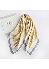 Khăn lụa vuông basic dễ phối đồ AKL90 (70x70cm