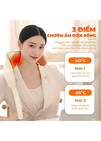 Máy Massage Cổ Vai Gáy Y3 Plus, Chườm Ấm 45°C, 16 Điểm Tiếp Xúc Silicon, Massage Đa Vị Trí