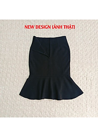 Chân váy đuôi cá công sở nữ dáng midi dài 60cm hàng thiết kế chân váy Hàn Quốc vải kaki thun co giãn New Design MS009