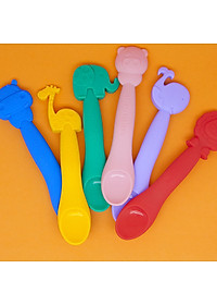 Thìa ăn dặm silicon cho bé Marcus & Marcus, từ 6 tháng