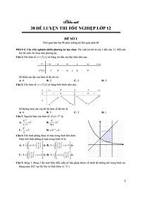 Sách - Tuyển Tập 38 Đề Ôn Thi Tốt Nghiệp Lớp 12 Môn Toán