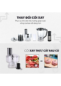 Máy Xay Thực Phẩm Đa Năng &amp; Trong 1 Mishio MK323 - Hàng Chính Hãng