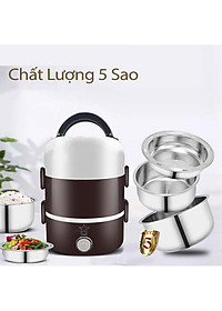 Hộp Cơm 3 Tầng Giữ Nhiệt Inox An Toàn – Hộp Đựng Cơm Cắm Điện 3 Tầng Cao Cấp Văn Phòng Đựng Thức Ăn Chính Hãng