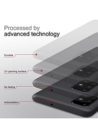 Ốp Lưng Sần chống sốc cho Samsung Galaxy A71 hiệu Nillkin Super Frosted Shield (Đính kèm giá đỡ hoặc miếng dán từ tính) - Hàng Chính Hãng