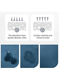 Combo Thảm Lót Sàn ,Thảm Nhà Bếp Siêu Mềm, Thấm Hút Nhanh Chất Liệu Silicon Chống Trơn Trượt (120 x 40cm và 60 x 40cm)