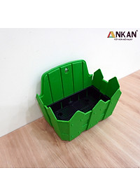 Chậu Nhựa Trồng Cây ANKAN Để Treo Ban Công, Treo Tường, Ngoài Trời, Sân Vườn, Kích Thước 24 x 19cm, Nhựa Cao Cấp