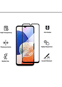 Kính Cường Lực Full Màn 9D Cho Samsung Galaxy A05, A05s, A15, A25 Tấm Dán Màn Hình Độ Cứng 9H  - Hàng chính hãng